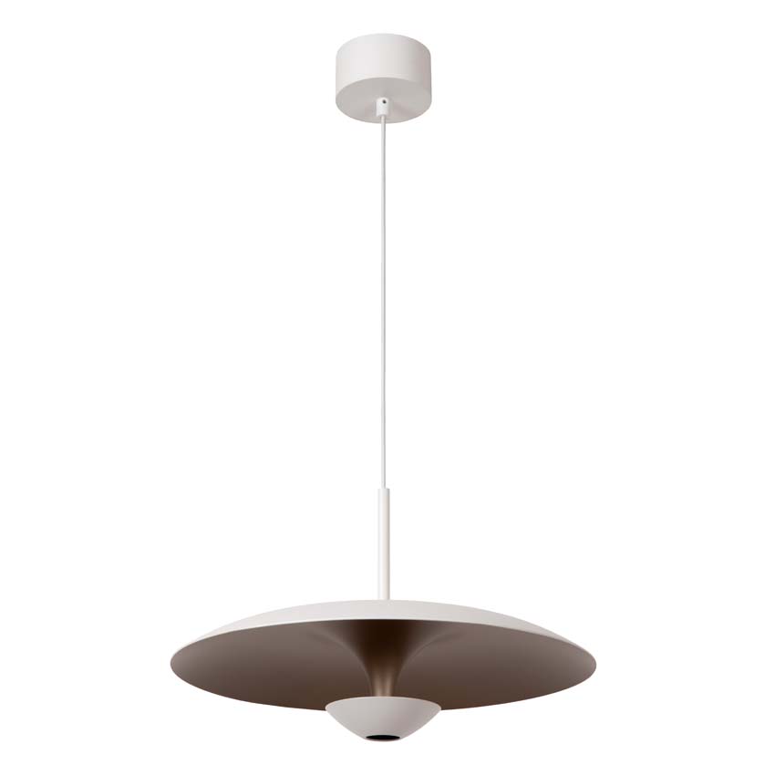 Lucide Premium Kenneth - Suspension - Ø40cm - LED dimmable - 1x12W 2700K - Blanc