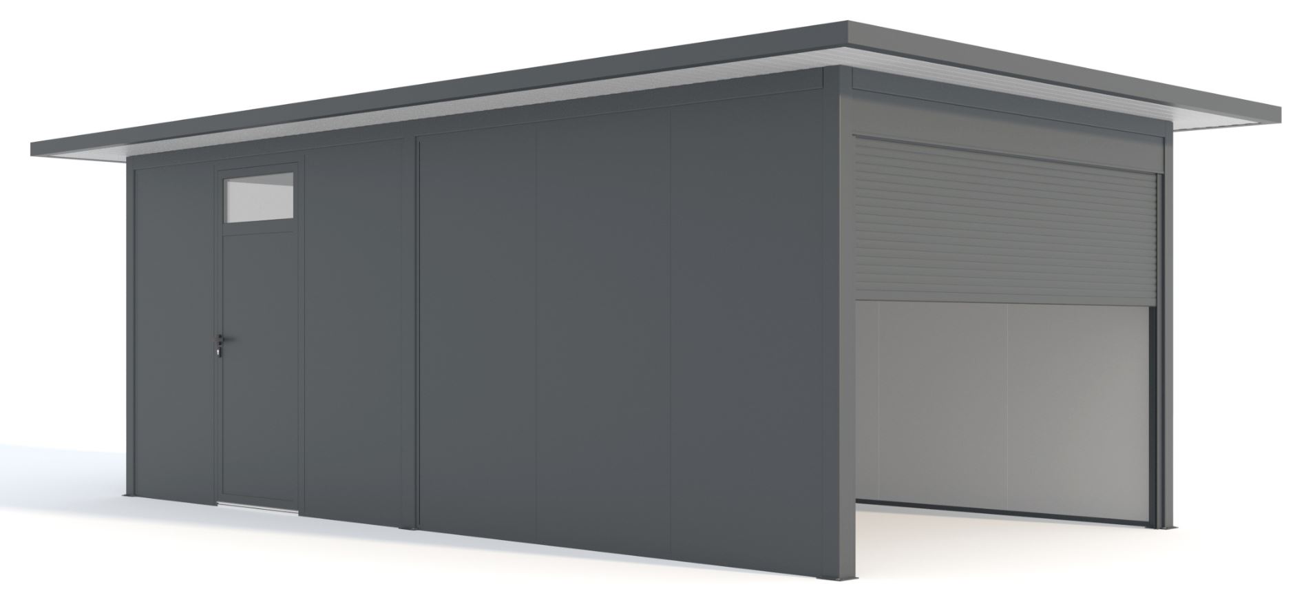 Garage metal anthracite medium 325 x 640 x 240 cm
