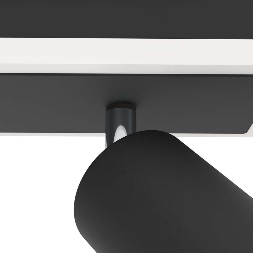 Spot en saillie - Noir - Dimmable - LED - 2x12W - 3000K