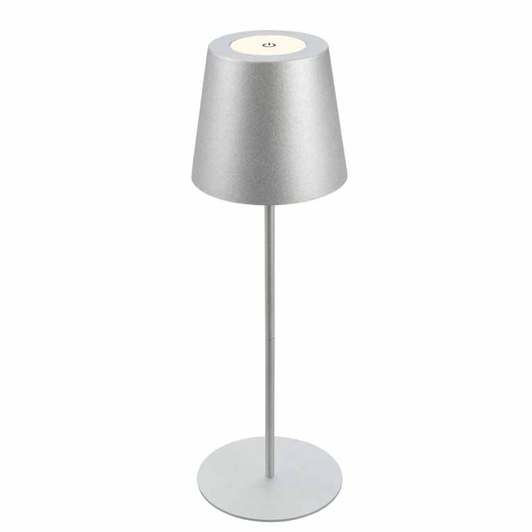 Tafellamp Averio - grijs - hoogte verstelbaar - dimbaar - LED - 2.5W - 2700K - IP44 - USB