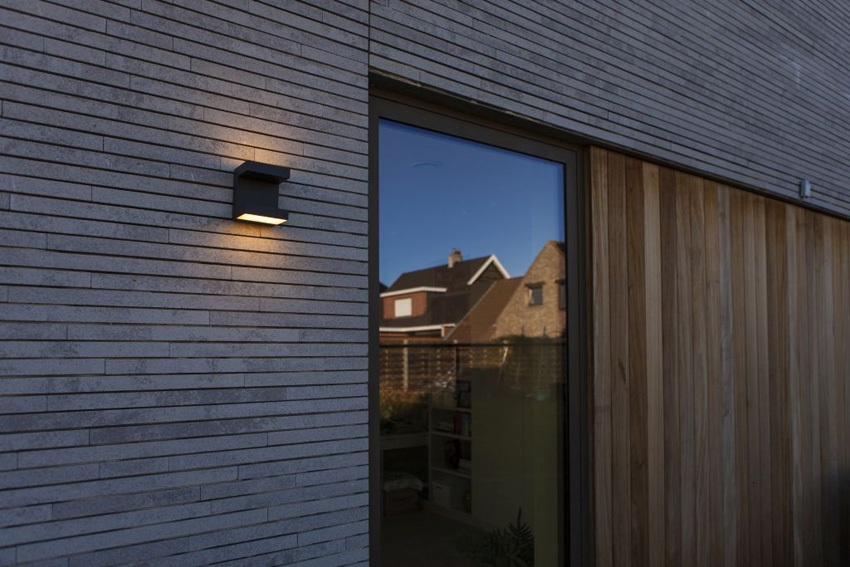 Applique murale extérieur - gris foncé - 12x15,1x10,8cm - LED - 1x13W - 3000/4000K - IP65