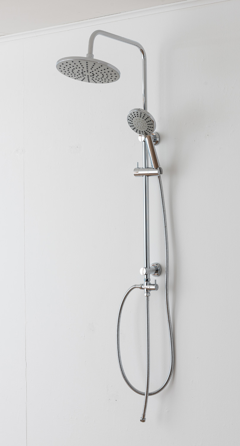 Colonne de douche Suki en applique sans robinet chromé