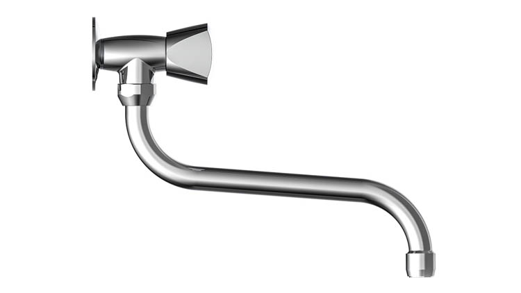 Robinet d'eau froide Cyriel chrome brillant