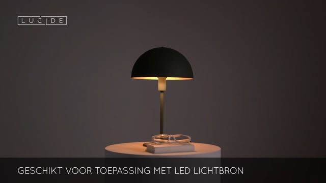 Tafellamp - Ø 25 cm - 1xE14 - Groen