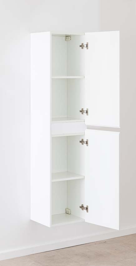 Kolomkast Tibo/Tony wit hangend 170x40x35cm