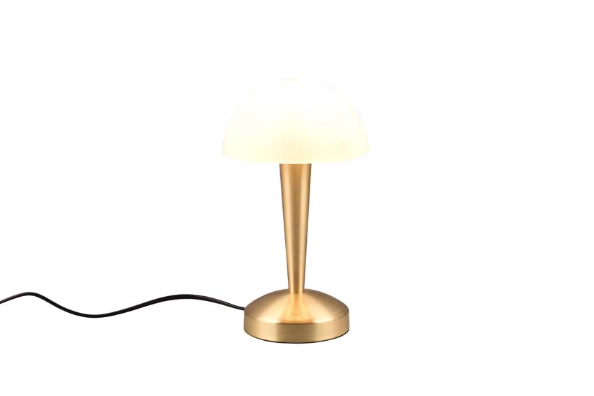 Lampe de table - blanc/or - Ø15x26,5cm - dimmable - LED - 1x5W - 3000K - commande tactile