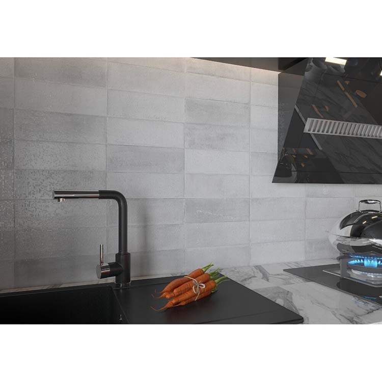Carrelage mural Noah blanco 30 x 90 cm
