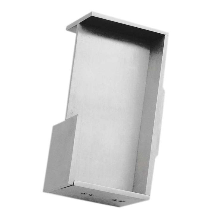 Coquille de porte pro carré massif 40mm inox plus /pièce