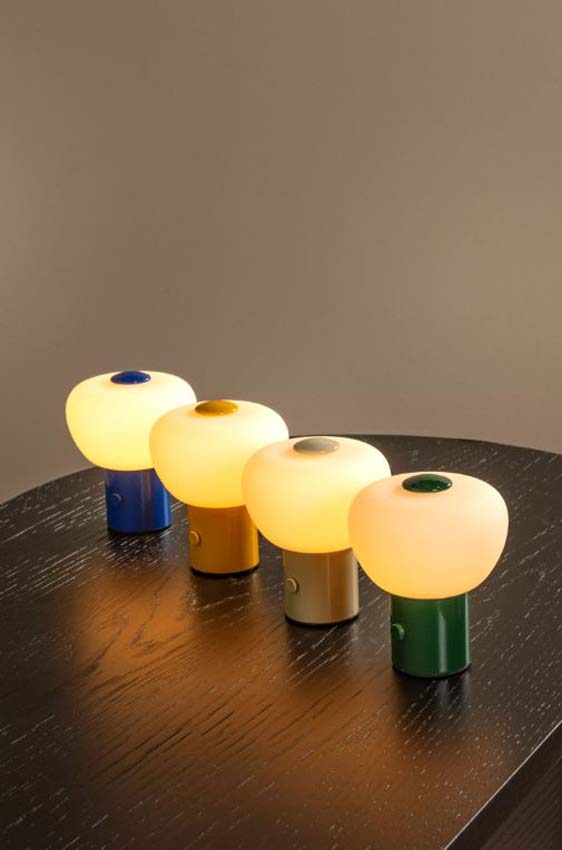 Lucide Essential Gustav - Lampe de table rechargeable - Batterie/Pile - H9,5cm - LED dimmable - 1x0,8W 2700K - Beige