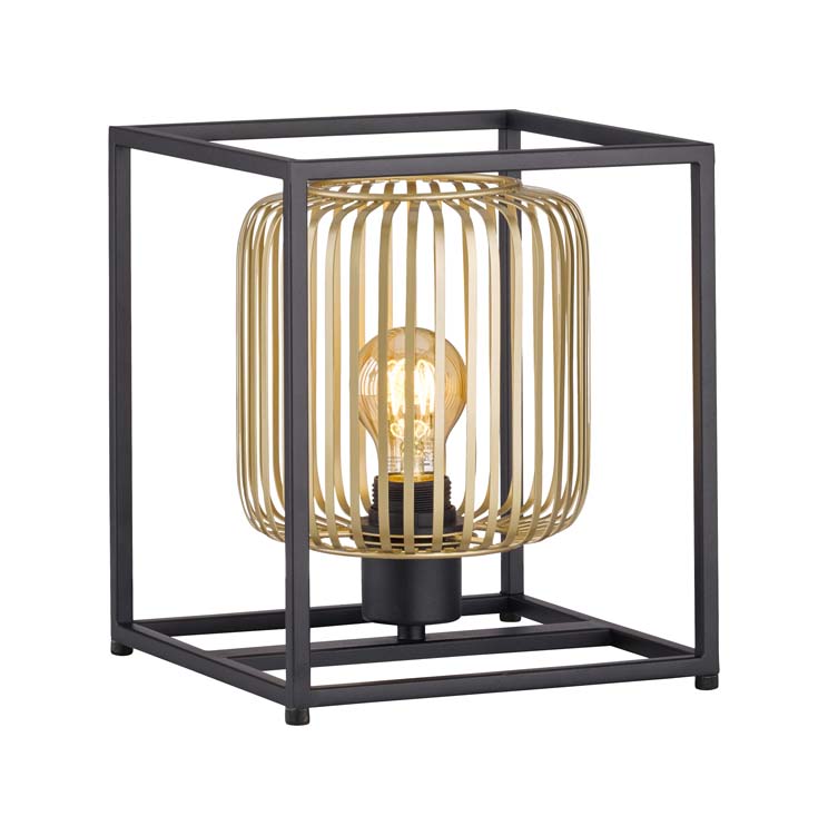 Lampe de table Noir/Or E27 40W B23CM