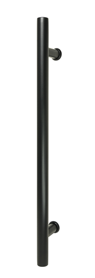Complete glazen binnendeur Sky black 78x201cm zwarte ronde trekker & premium scharnieren
