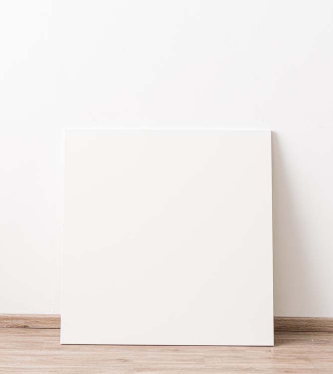 Zijwand voor keukeneiland Plenti wit 87,5x88cm