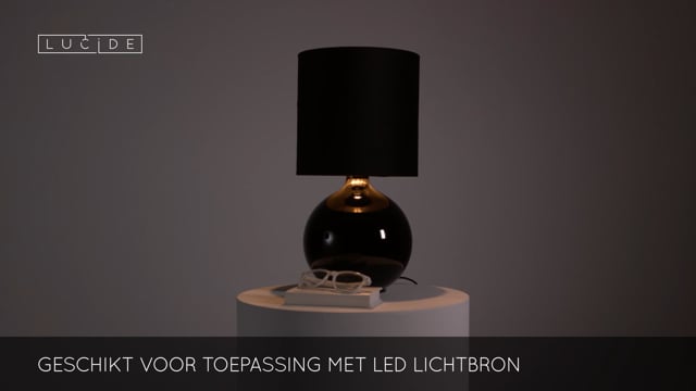 ESTERAD - Lampe de table - 1xE14 - Noir