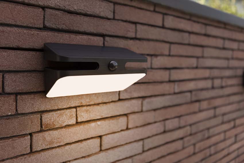 Applique murale d'extérieur Nox Solar - noir - dimmable - 8.6W - 4000K - IP54 - avec détecteur de mouvement