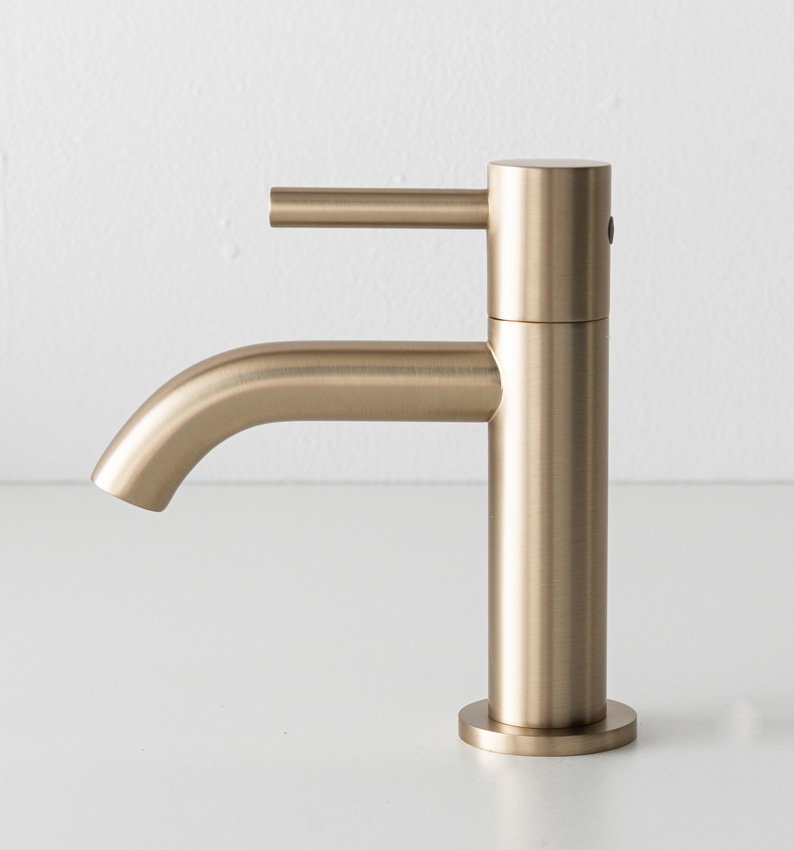 Koudwaterkraan Maddi brushed champagne