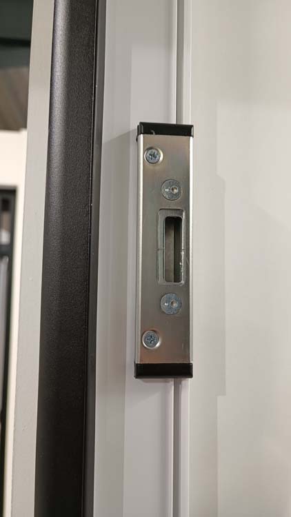 Buitendeur pvc inbraakwerend met alu afwerking Varno anthra maatwerk L