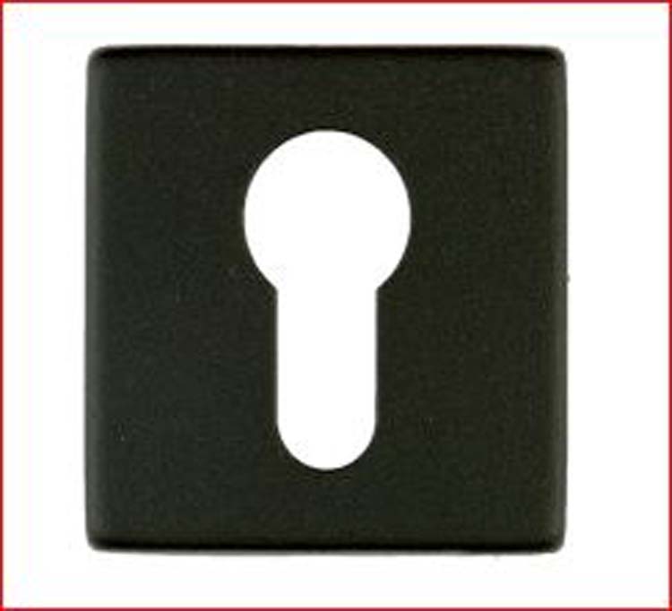 Cilinderplaatje square shape zwart structuur