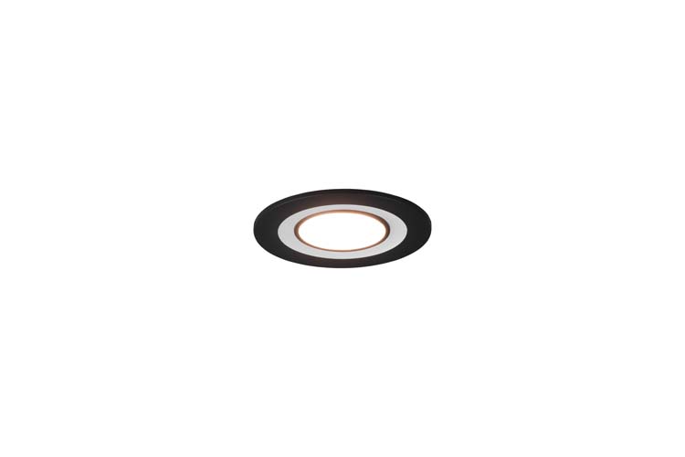 Inbouwspot LED zwart diam8.2cm 5W 450LM 3000K
