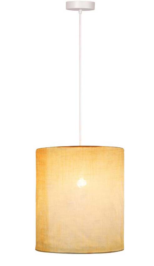 Lucide Essential Tissaja - Suspension - Ø30cm - 1xE27 - Blanc