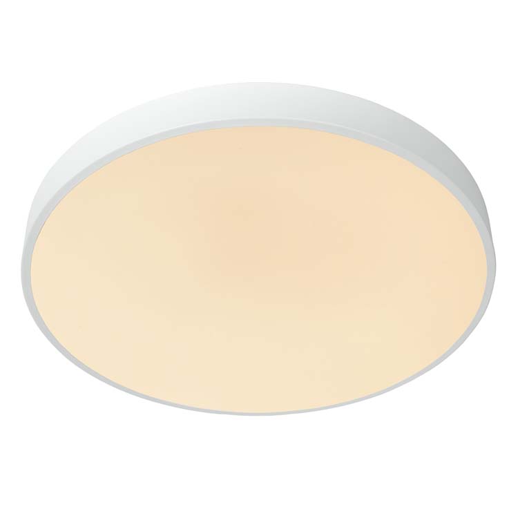 Lucide UNAR - Plafonnier - Ø 49,5 cm - LED Dim. - 1x36W 2700K - 3 StepDim - Blanc