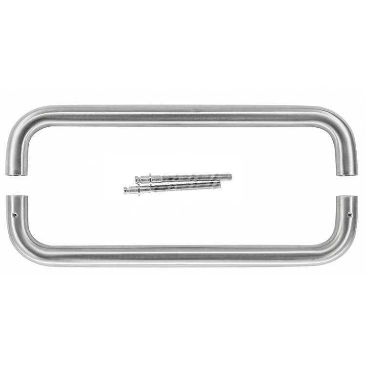 Tirant u 20/300 inox plus paire épaisseur porte>3cm