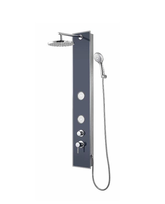Douchezuil Gabriel glanzend antraciet 49,5x23x145cm