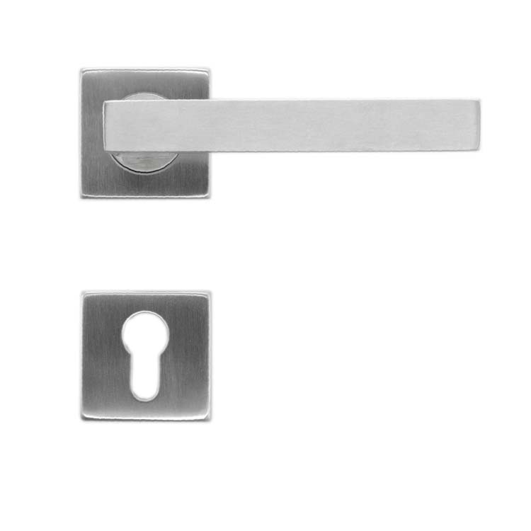 Poignée de porte pro tivoli 19mm inox plus rosace cylindre