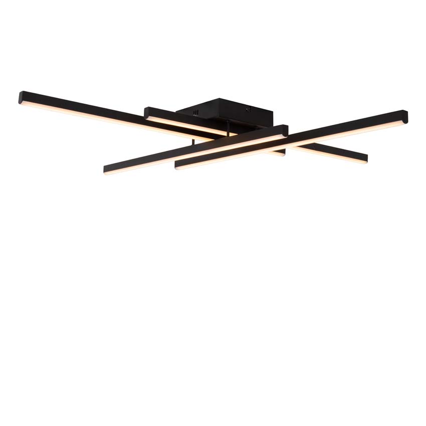 Plafonnière Axon - zwart - LED dimbaar - 1x42W - 2700K/4000K