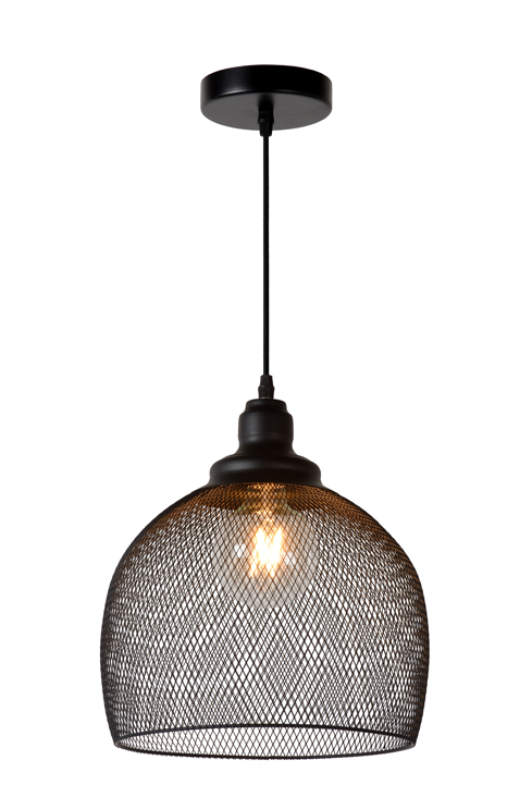 Suspension - noir - Ø28cm - dimmable - E27 - 60W