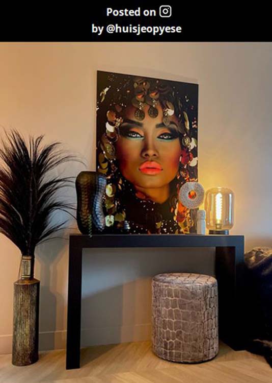 Lampe de table - fumé - Ø22cm - E27 - 40W