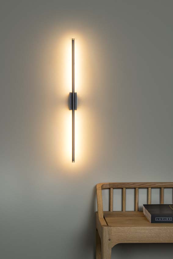 Lucide Premium MARNIK - Applique murale - LED Dim. - CCT - 1x13W 2700K/4000K - Noir