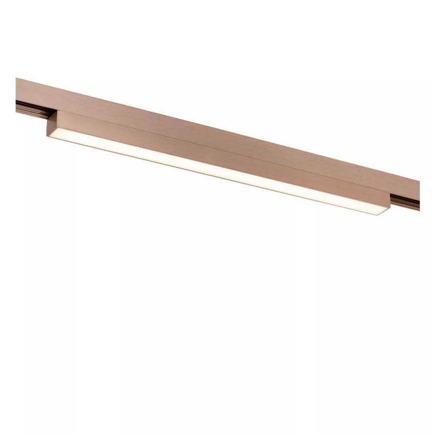 Lucide Premium Linial Glyx Railspot - 1-fase Railsysteem / Smart Railverlichting - 48V - 1xLED Dimbaar - Champagne