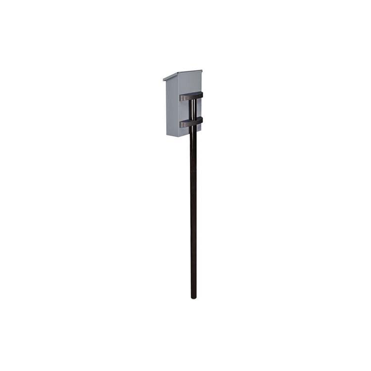 Brievenbuspaal zwart 150cm