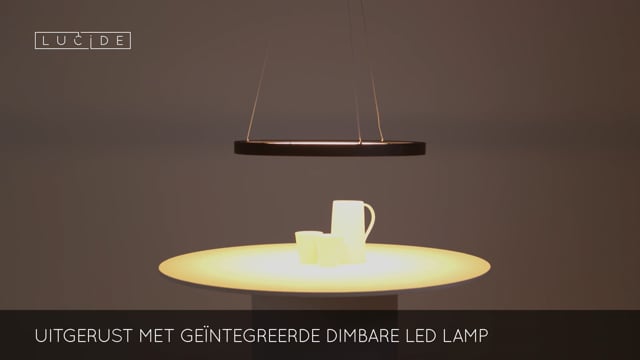 Hanglamp - Ø 58 cm - LED Dimb. - 1x48W 2700K - Zwart