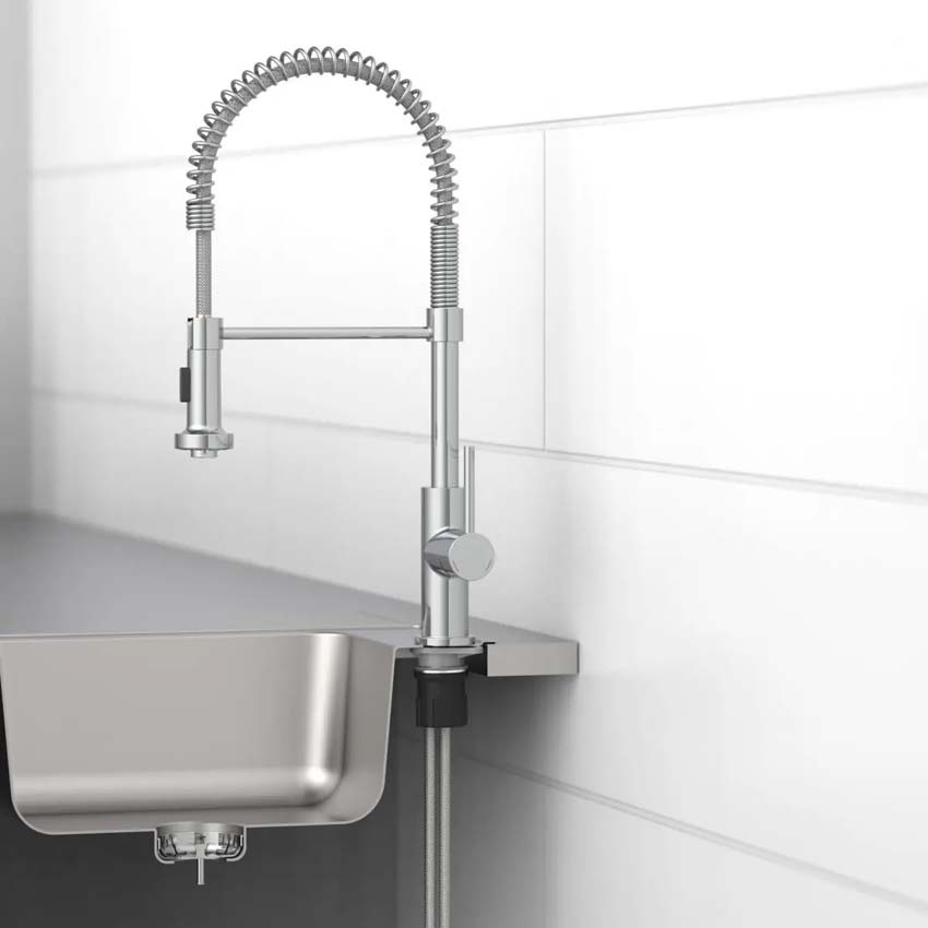 Robinet de cuisine Blizz chrome avec bec extractible