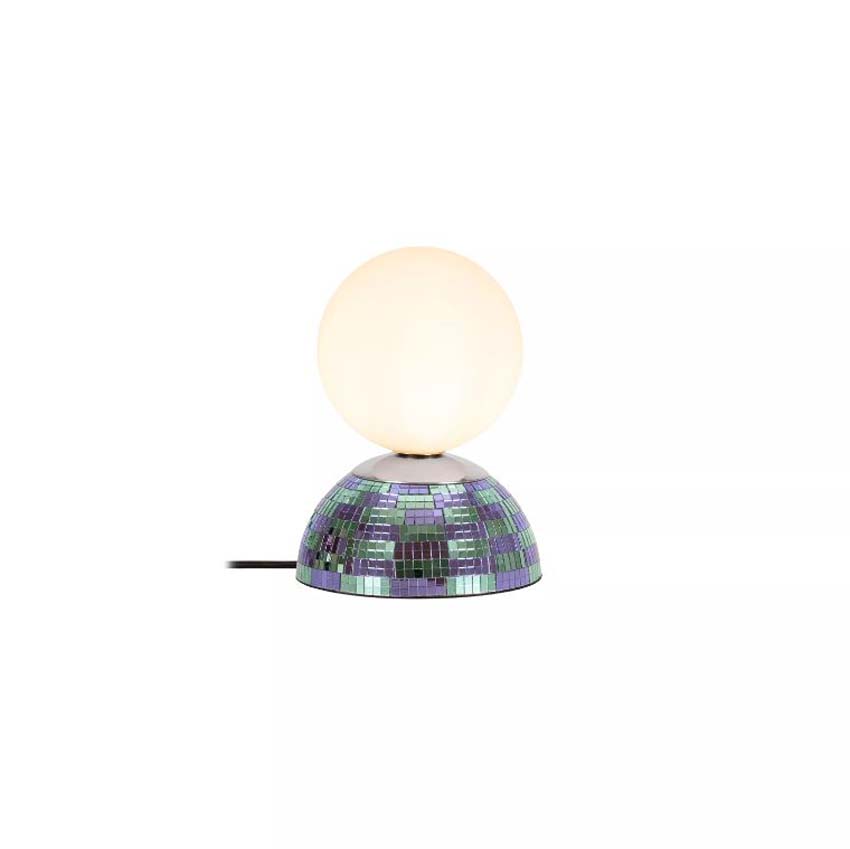 Lucide Essential Glitzer - Lampe de table - Ø14cm - 1xG9 - Bleu