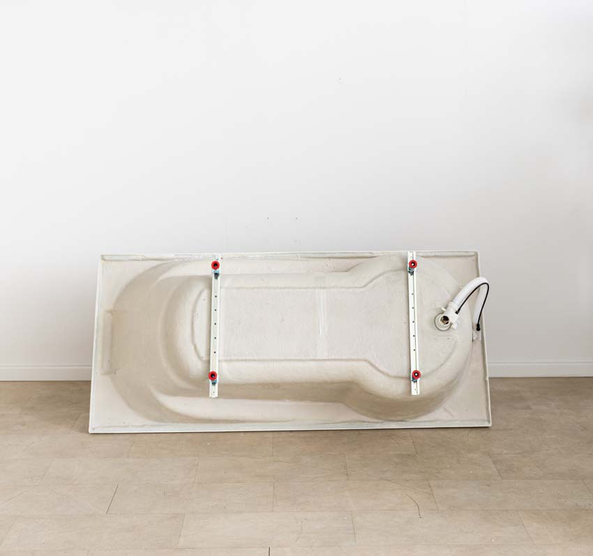 Baignoire encastrable Cora blanc brillant ergonomique 180x80cm + set de pieds réglables