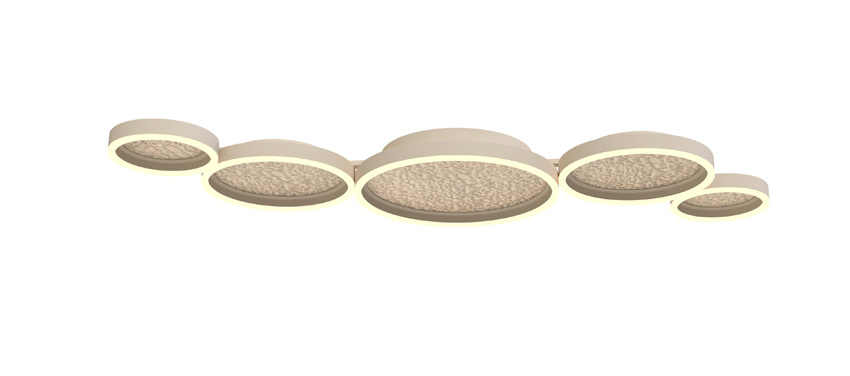 Plafonnier - sable - 136x42cm - dimmable - LED - 1x72W - 3000K