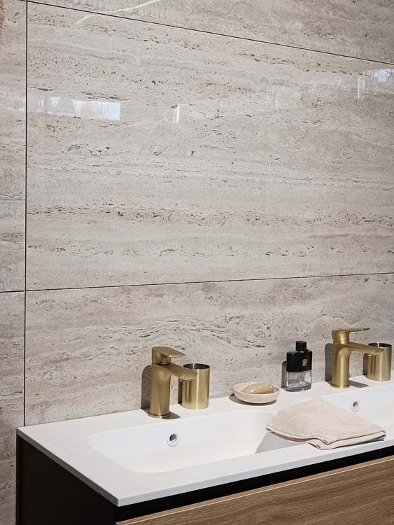 Vloer- en wandtegel Lillystone travertin 60x120cm