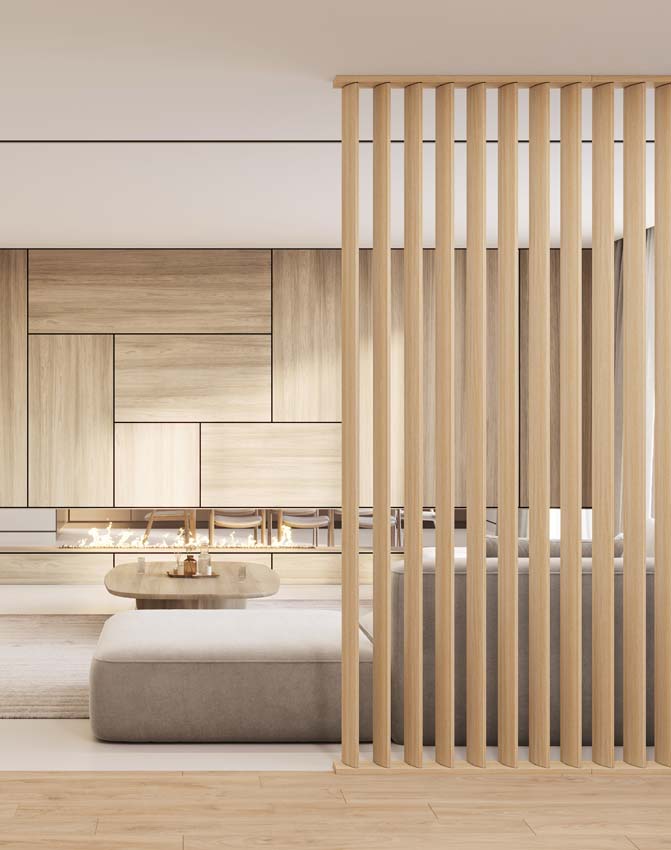 Roomdivider Line up Separo Maestro brun moyen 12x277x3,6cm