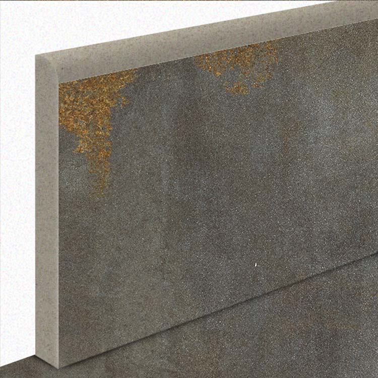 Plint Bronx metalgrey 7 x 120 cm