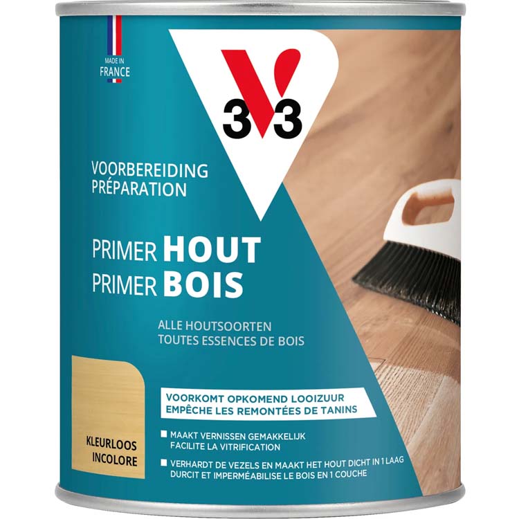 V33 primer vernis / lak parket kleurloos 0,75L
