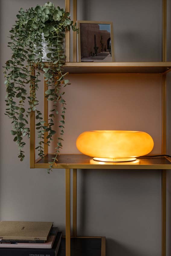 Lucide Sentino - Tafellamp - Ø29,5cm - 3xG9 - Taupe