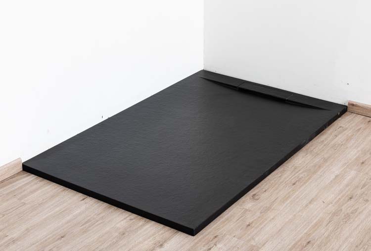 Receveur de douche Fineza composite avec gelcoat noir 140x90cm