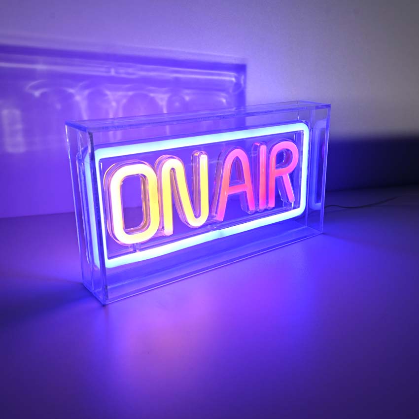 Lampe de table Neon On Air - multicolore - 23x4x12,7cm - LED - 1x4W - USB
