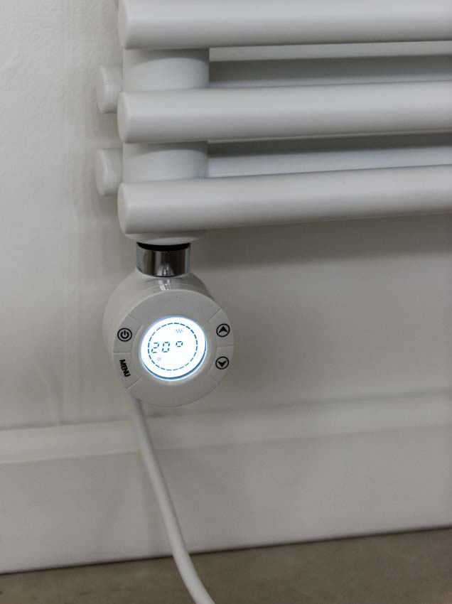 Elément chauffant électrique et digital blanc 1200 watt