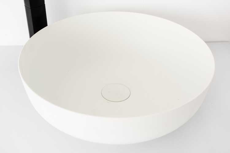 Vasque à poser Ferreira blanc mat 40cm