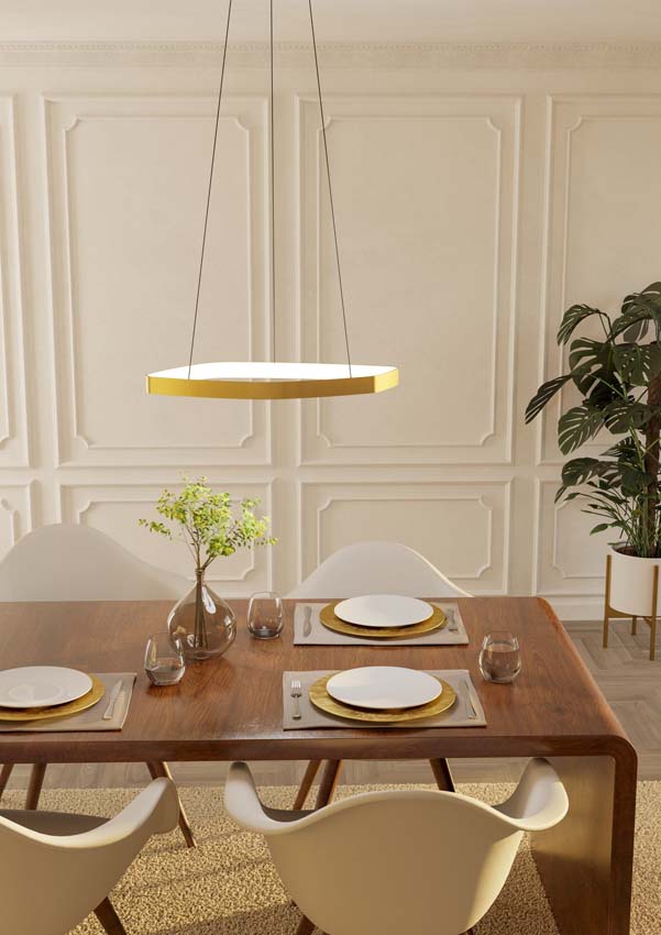 Suspension - Or - Ø40cm - Dimmable - LED - 1x25W - 3000K