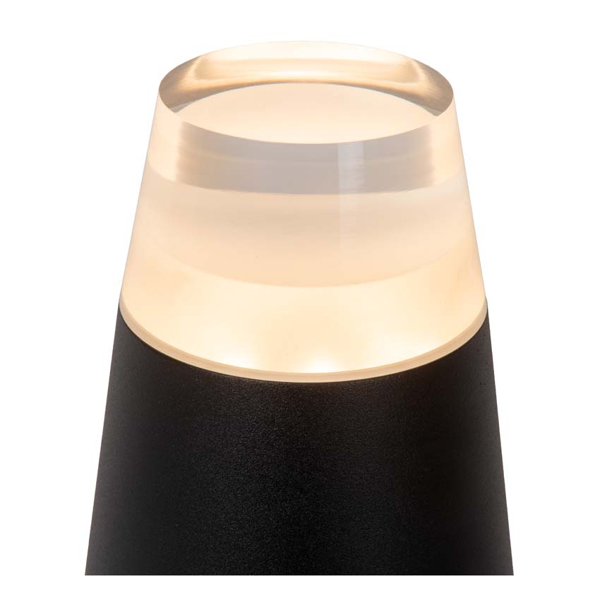 Sokkellamp Logo - zwart - 1x9W - 2700K - IP54