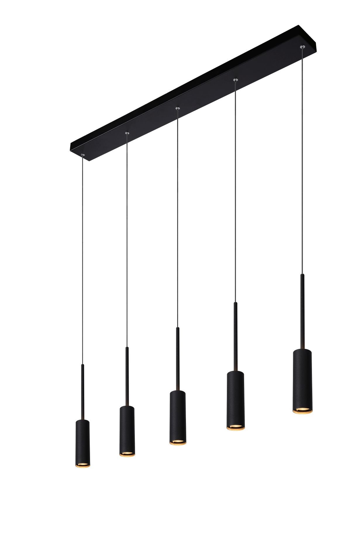 Suspension - noir - LED - 5x7W - 2700K
